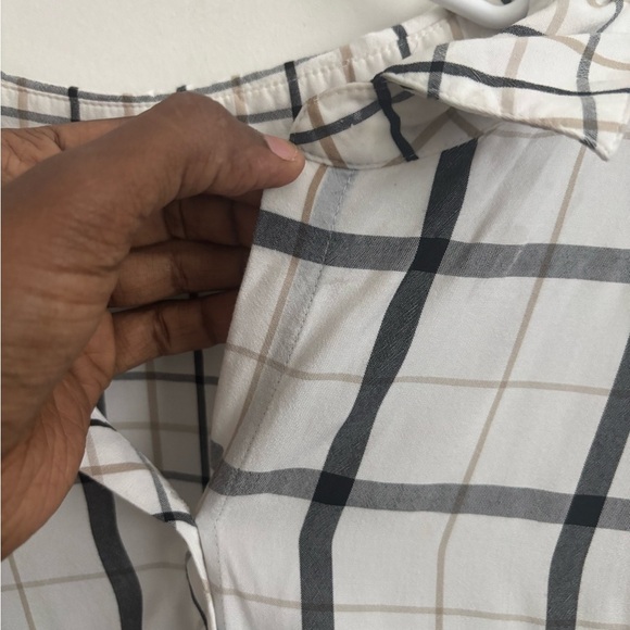 J.Jill Women’s Button up 2X Plaid Blouse Minimalist Workwear Mature Classic - Picture 6 of 6